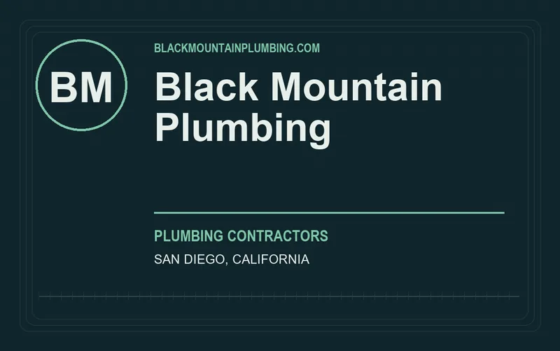 Black Mountain Plumbing in San Diego, California
