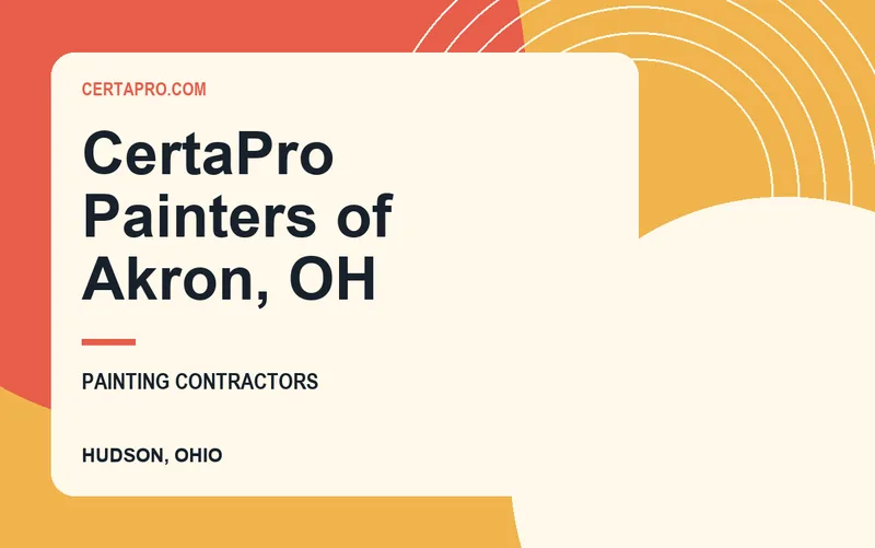 CertaPro Painters of Akron, OH in Hudson, Ohio