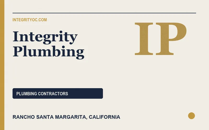 Integrity Plumbing in Rancho Santa Margarita, California