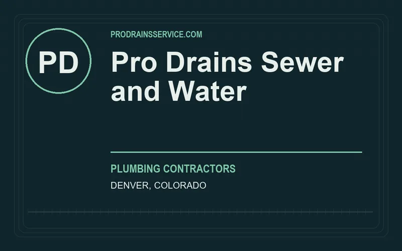 Pro Drains Sewer and Water in Denver, Colorado