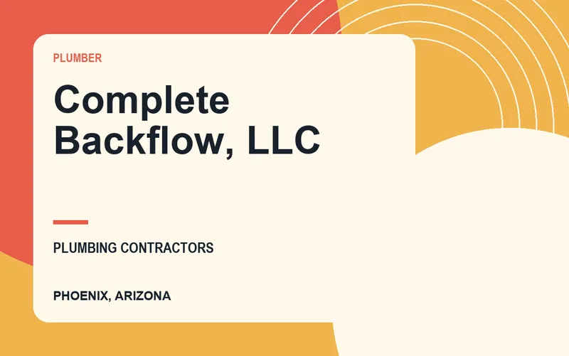 Complete Backflow, LLC in Phoenix, Arizona