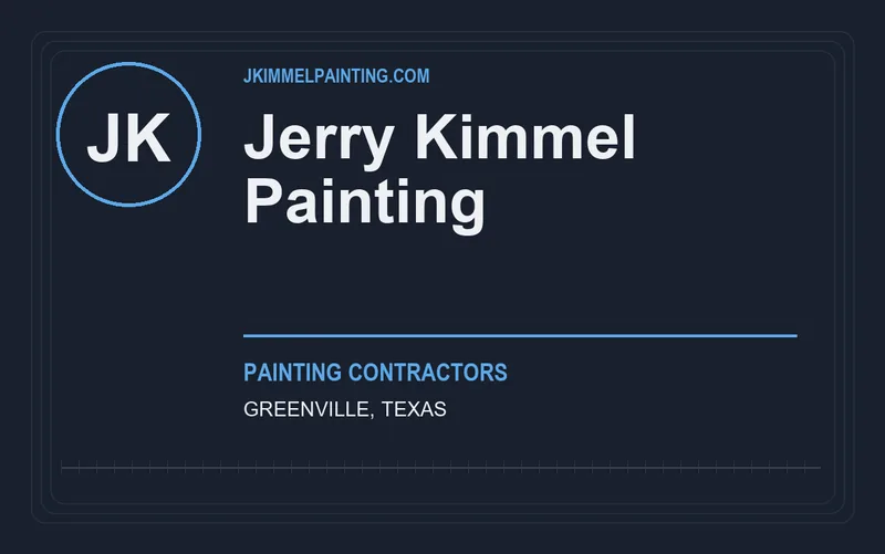 Jerry Kimmel Painting in Greenville, Texas