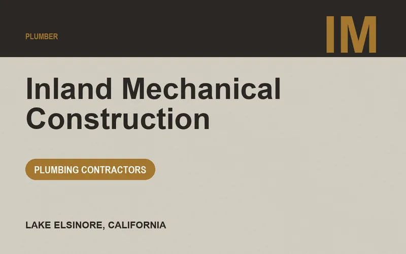 Inland Mechanical Construction in Lake Elsinore, California