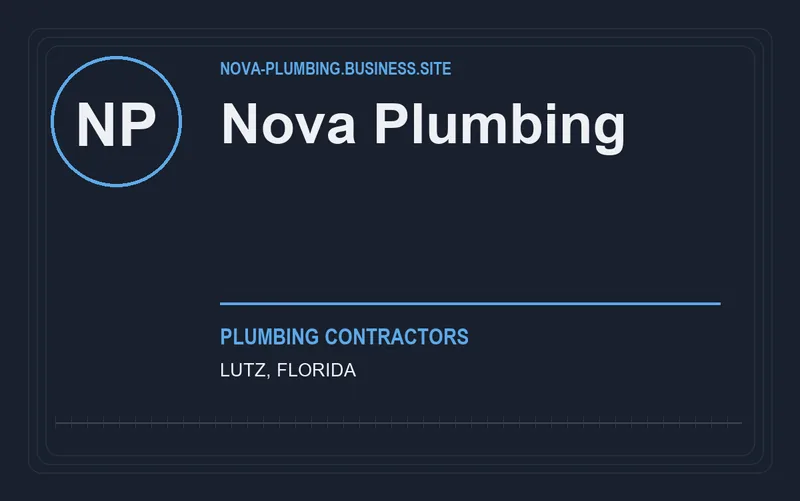 Nova Plumbing in Lutz, Florida