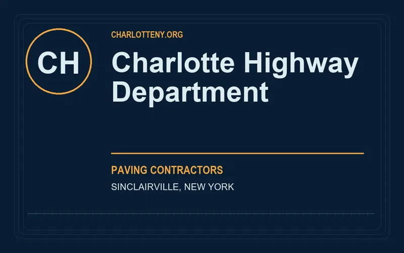 Charlotte Highway Department in Sinclairville, New York