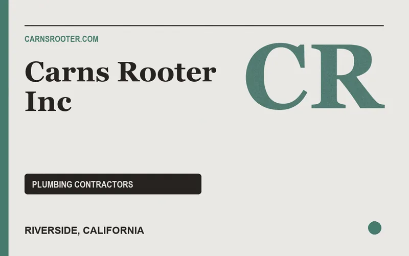 Carns Rooter Inc in Riverside, California