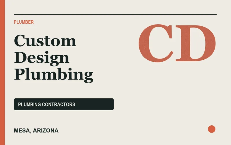 Custom Design Plumbing in Mesa, Arizona