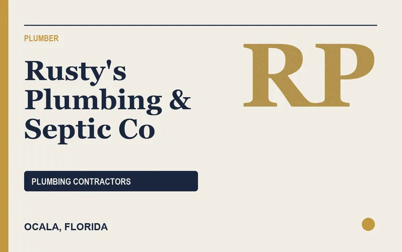 Rusty's Plumbing & Septic Co in Ocala, Florida