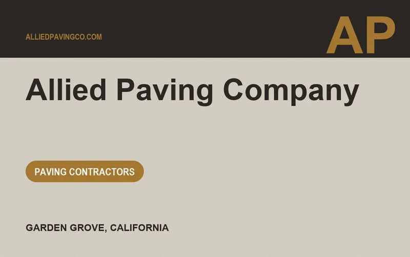 Allied Paving Company in Garden Grove, California