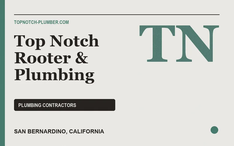 Top Notch Rooter & Plumbing in San Bernardino, California