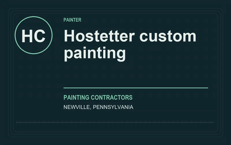 Hostetter custom painting in Newville, Pennsylvania