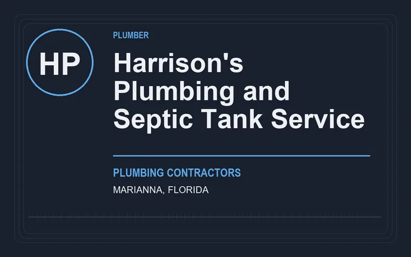Harrison's Plumbing and Septic Tank Service in Marianna, Florida