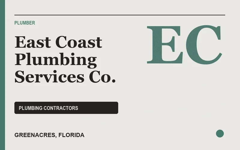 East Coast Plumbing Services Co. in Greenacres, Florida