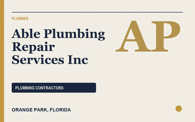 Able Plumbing Repair Services Inc in Orange Park, Florida