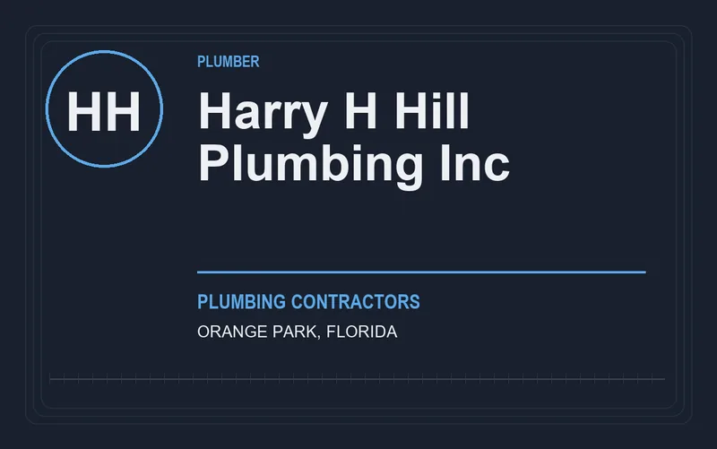 Harry H Hill Plumbing Inc in Orange Park, Florida