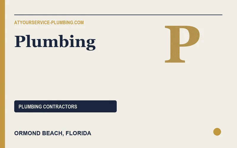 Plumbing in Ormond Beach, Florida