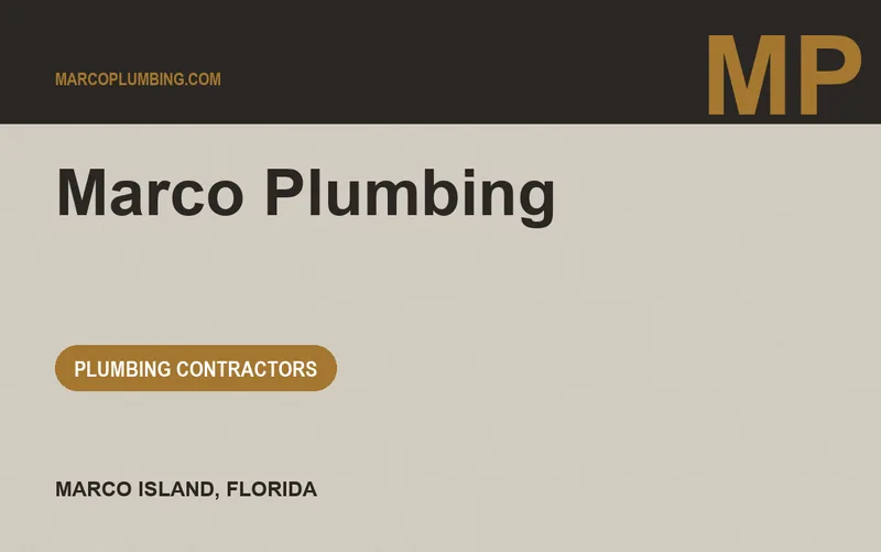 Marco Plumbing in Marco Island, Florida