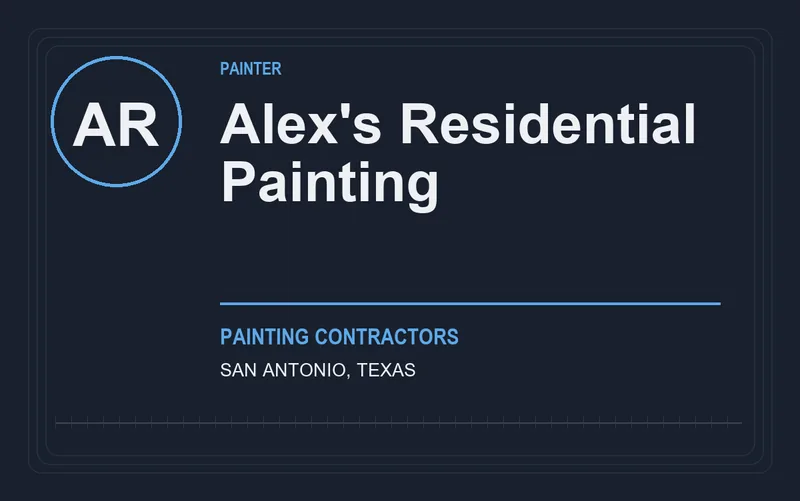 Alex's Residential Painting in San Antonio, Texas