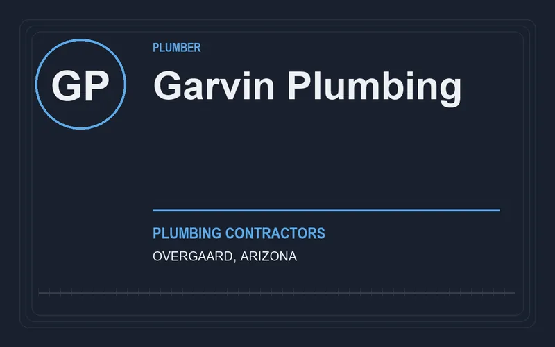 Garvin Plumbing in Overgaard, Arizona