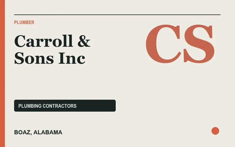 Carroll & Sons Inc in Boaz, Alabama