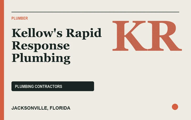 Kellow's Rapid Response Plumbing in Jacksonville, Florida