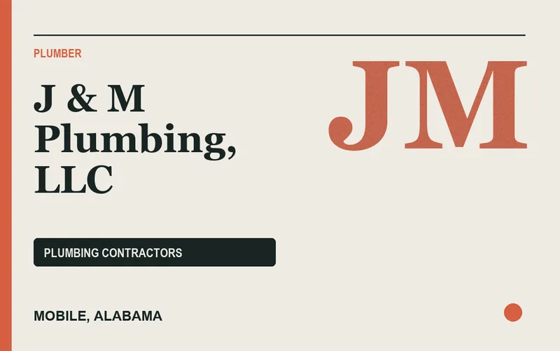 J & M Plumbing, LLC in Mobile, Alabama