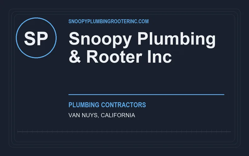 Snoopy Plumbing & Rooter Inc in Van Nuys, California