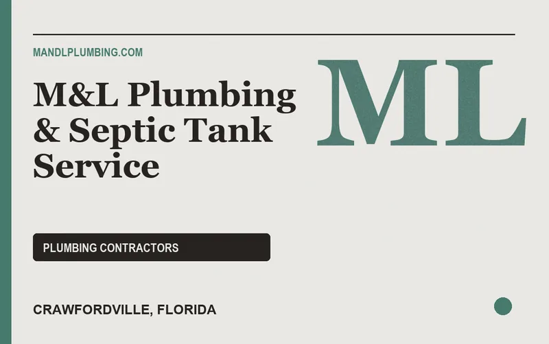 M&L Plumbing & Septic Tank Service in Crawfordville, Florida
