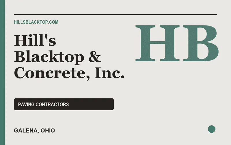 Hill's Blacktop & Concrete, Inc. in Galena, Ohio
