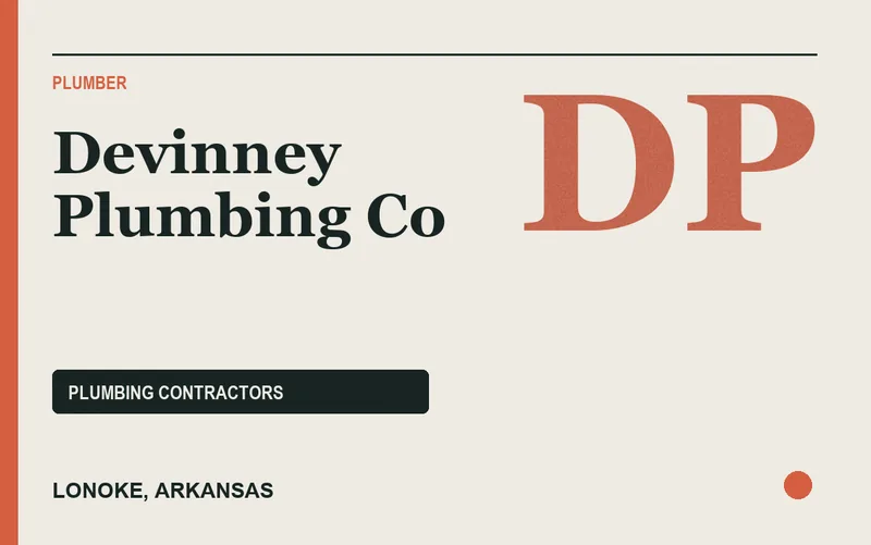 Devinney Plumbing Co in Lonoke, Arkansas