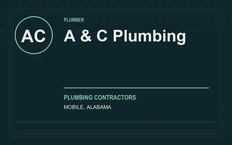 A & C Plumbing in Mobile, Alabama