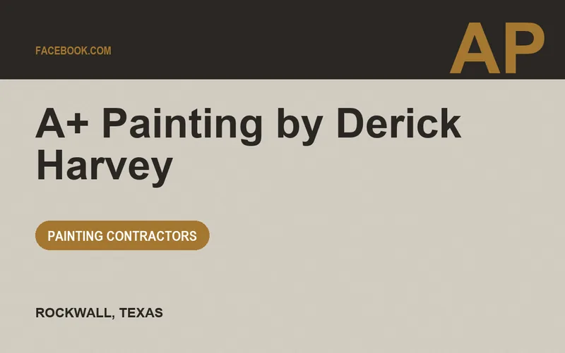 A+ Painting by Derick Harvey in Rockwall, Texas