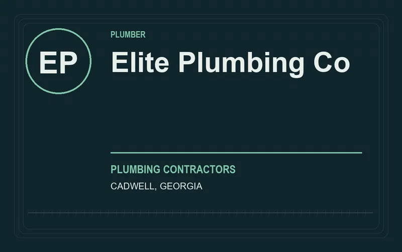 Elite Plumbing Co in Cadwell, Georgia