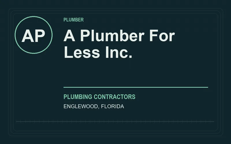 A Plumber For Less Inc. in Englewood, Florida