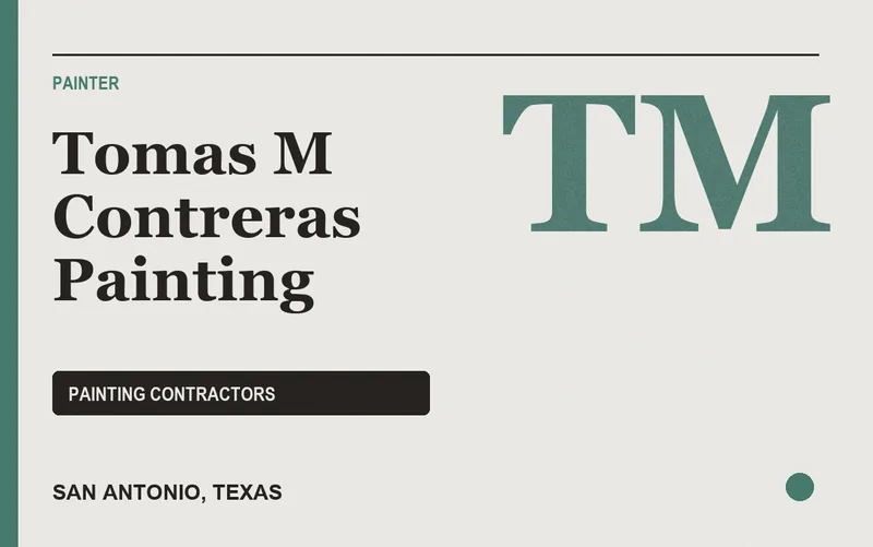 Tomas M Contreras Painting in San Antonio, Texas