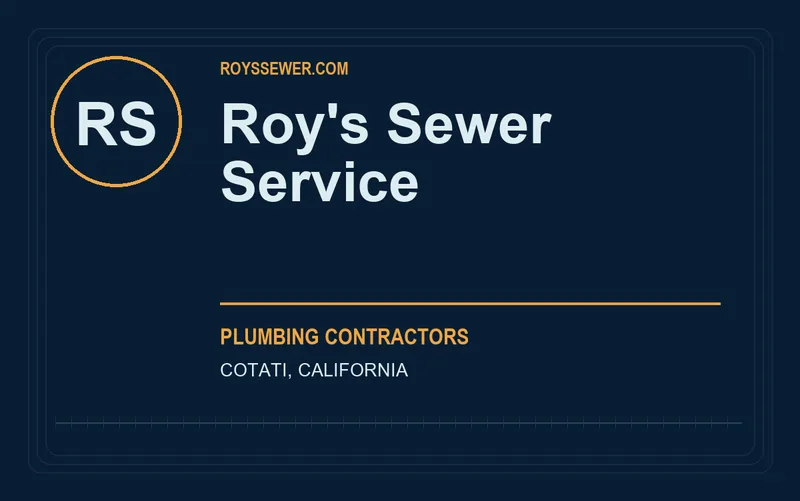 Roy's Sewer Service in Cotati, California