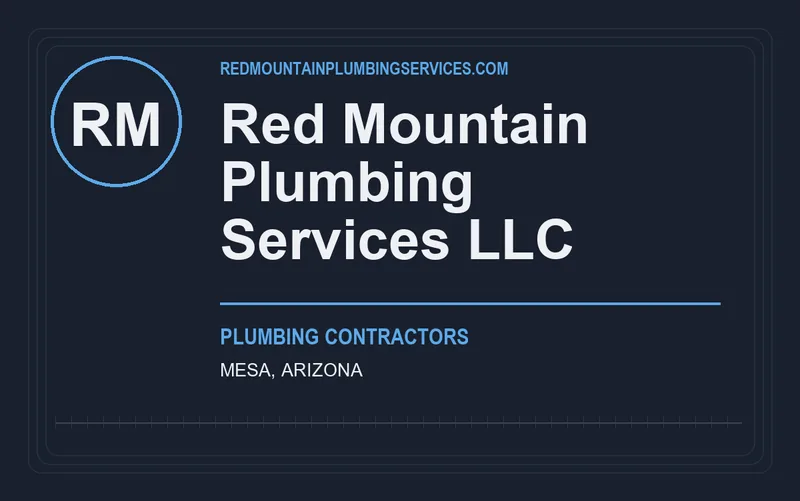 Red Mountain Plumbing Services LLC in Mesa, Arizona