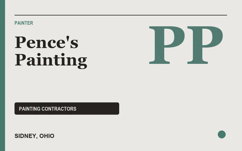 Pence's Painting in Sidney, Ohio