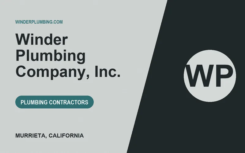 Winder Plumbing Company, Inc. in Murrieta, California