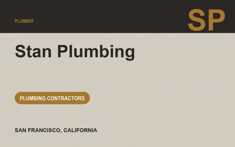 Stan Plumbing in San Francisco, California