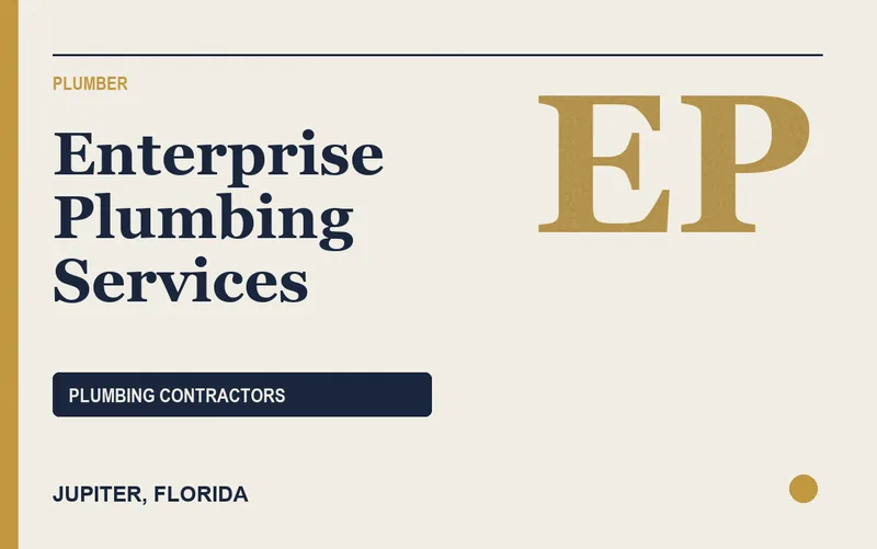 Enterprise Plumbing Services in Jupiter, Florida