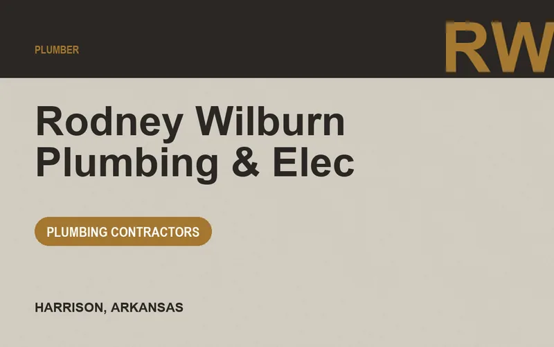 Rodney Wilburn Plumbing & Elec in Harrison, Arkansas