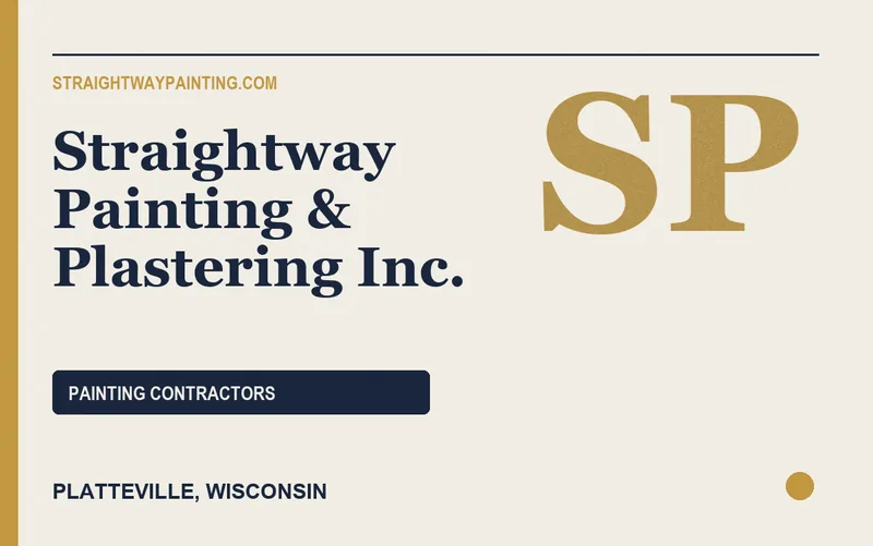 Straightway Painting & Plastering Inc. in Platteville, Wisconsin