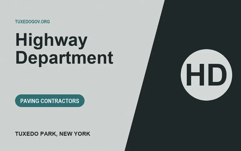 Highway Department in Tuxedo Park, New York