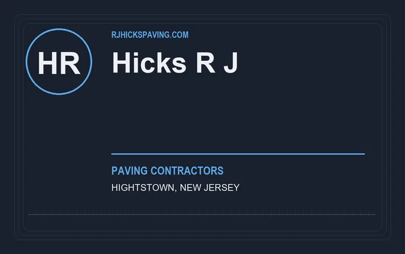 Hicks R J in Hightstown, New Jersey