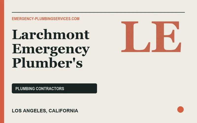Larchmont Emergency Plumber's in Los Angeles, California