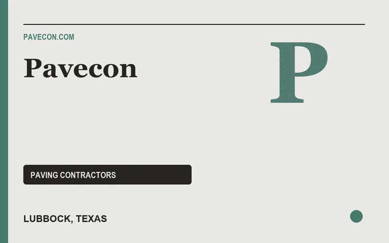 Pavecon in Lubbock, Texas