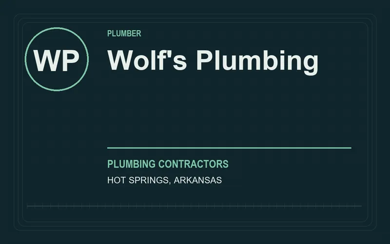Wolf's Plumbing in Hot Springs, Arkansas