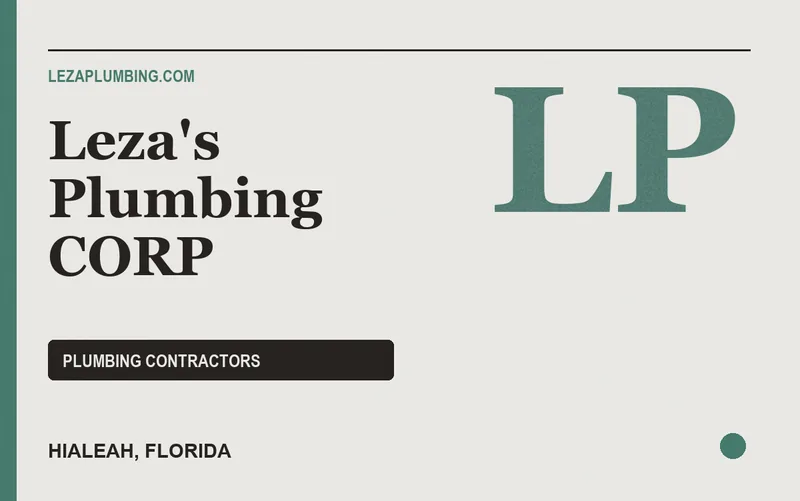 Leza's Plumbing CORP in Hialeah, Florida