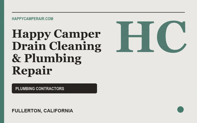 Happy Camper Drain Cleaning & Plumbing Repair in Fullerton, California